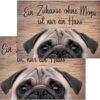 matches21 - Webshop Fussmatten Fussabstreifer DECOR Mops Hund Spruch Zuhause lustig waschbar 2 Groessen 119177 1 13