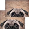 matches21 - Webshop Fussmatten Fussabstreifer DECOR Mops lustiger Hund Mopsfan witzig waschbar 2 Groessen 119178 1 13