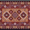 matches21 - Webshop Fussmatten Fussabstreifer DECOR Ornamente Orientalisch rot braun waschbar 2 Groessen 119117 3 1 15