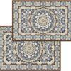 matches21 - Webshop Fussmatten Fussabstreifer DECOR Perser Ornamente blau braun beige waschbar 2 Groessen 120649 1 13