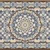 matches21 - Webshop Fussmatten Fussabstreifer DECOR Perser Ornamente blau braun beige waschbar 2 Groessen 120649 1 1 14