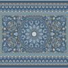 matches21 - Webshop Fussmatten Fussabstreifer DECOR Perser Ornamente blau orientalisch waschbar 2 Gr 119166 2 1 15