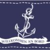 matches21 - Webshop Fussmatten Fussabstreifer DECOR Willkommen an Bord und Anker blau waschbar 2 Groessen 119155 2 1 15