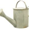 matches21 - Webshop Gartendeko Giesskanne aus Zink rostige Optik Used Look grau 1 Stk 19x50x32 cm 123887 1 1 4