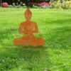 matches21 - Webshop Gartenstecker Buddha Rost 127724 5 1 11