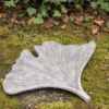 matches21 - Webshop Ginkgoblatt Dekofigur Grabschmuck Grabdeko Gartendeko grau 22x25x3 5 cm 125327 5 1 6