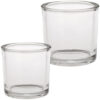 matches21 - Webshop Glastoepfe Pflanzgefaesse Glasvasen rund Vasen dickes Glas klar 1 Stk in 2 Groessen 125026 1 19