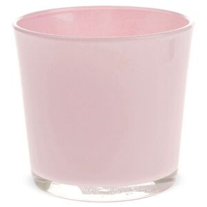 matches21 - Webshop Glastoepfe Pflanzgefaesse Teelichtglaeser rund uebertoepfe Glas rosa 1 Stk in 2 Groessen 123735 1 1 15