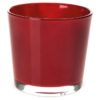 matches21 - Webshop Glastoepfe Teelichtglaeser rund Pflanzgefaesse uebertoepfe Glas rot 1 Stk in 2 Groessen 123734 1 1 20