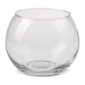 matches21 - Webshop Glasvasen Vasen Blumenvasen Kugelform flacher Boden Glas klar 1 Stk in 3 Groessen 123743 1 1 26