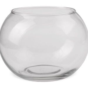 matches21 - Webshop Glasvasen Vasen Blumenvasen Kugelform flacher Boden Glas klar 1 Stk in 3 Groessen 123743 3 1 25