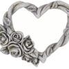 matches21 - Webshop Grabschmuck Herzen mit Rosenranke IN LIEBE Spruch Metalloese grau 2 Groessen 125278 1 1 11