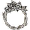 matches21 - Webshop Grabschmuck Ringe mit Rosenranke IN LIEBE Spruch Metalloese grau 2 Groessen 125277 2 1 12