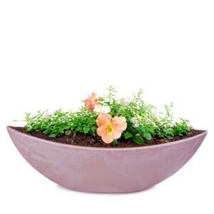 matches21 - Webshop Grosse Pflanzschale Blumenschale oval Jardiniere alt rosa 2 Groessen 127560 2 1 12