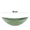 matches21 - Webshop Grosse Pflanzschale Blumenschale oval Jardiniere gruen 2 Groessen 127561 3 1 31