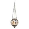 matches21 - Webshop Haengendes Kerzenglas Vintage Windlicht silber in 2 Groessen Modernes Windlichtglas als Kerzenstaender Laterne und Teelichthalter Boho Kerzenhalter Teelichtglas fuer Wohnzimmer Balkon 8 54