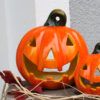 matches21 - Webshop Halloween Kuerbis aus Ton mit laechelndem Gesicht 14x17 cm 122169 6 1 14