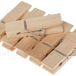 matches21 - Webshop Holz Waescheklammern 6 Stk Je 70x17 mm fuer Gesche 1 24