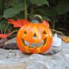 matches21 - Webshop Jack O Lantern Halloween Kuerbis Windlicht Herbstdeko Tonkuerbis Ton 1 Stk 10x12 cm 122170 3 1 10