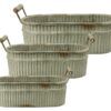 matches21 - Webshop Jardiniere Blumentoepfe Pflanztoepfe Pflanzgefaesse Gartendeko grau 1 Stk 3 Groessen 123890 1 34