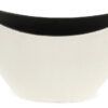 matches21 - Webshop Jardinieren Pflanzschalen oval Pflanzgefaesse creme schwarz glaenzend 2 Groessen 118434 5 1 45