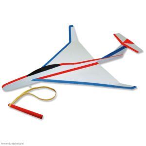 matches21 - Webshop Jet Segelflieger Flugzeug 30 cm Bausatz Kinder Werkset Bastelset ab 11 Jahren 101265 1 3