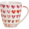 matches21 - Webshop Jumbo Kaffeetassen Tassen Herzdekor weiss rot rosa Porzellan 24 Stk 12 cm 675 ml 122086 1 1 4