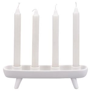 matches21 - Webshop Kerzenstaender fuer 4 Stabkerzen 2 Farben Adventskranz 27 5 cm 126673 2 1 2