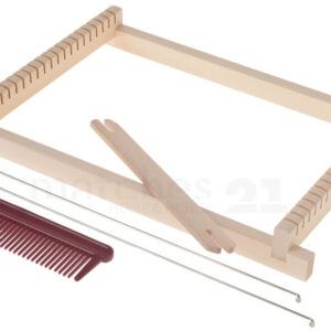 matches21 - Webshop Kinderwebrahmen Holz 5 teiliges Set inkl Schiffche 1 9