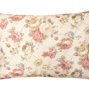 matches21 - Webshop Kissenbezuege Kissenhuellen Rosen Blueten Jacquard beige Blumen 1 Stk in 3 Groessen 124134 2 1 16