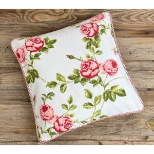 matches21 - Webshop Kissenhuelle DORRIT Landhaus Rosen Druck Rand 40x40 cm 126813 1 17