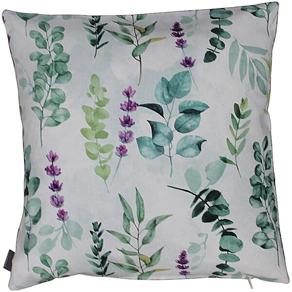 matches21 - Webshop Kissenhuelle FINJA Heimtextilien Eukalyptus Lavendel Druck bunt 40x40 cm 124837 1 1