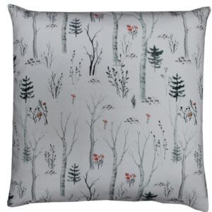 matches21 - Webshop Kissenhuelle HERMINE Wald Winter Baeume Blumen Kissenbezug bunt Baumwolle 40x40 cm 125682 1 20