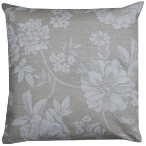 matches21 - Webshop Kissenhuelle WANDA Blumen Kissenbezug hellgrau Polyester Baumwolle 40x40 cm 125599 1 26