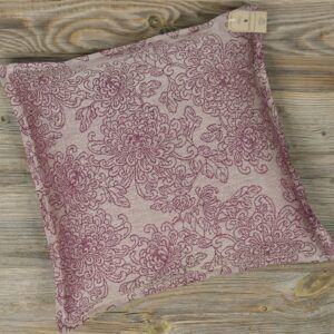 matches21 - Webshop Kissenhuelle mit Stehsaum CLEO Blueten Paisley beige violett 40x40 cm Landhaus 1 Stk 124255 1 1 3