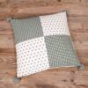 matches21 - Webshop Kissenhuellen Heimtextilien Landhaus LISE Patchwork kariert Punkte 40x40 cm 2 Farben 117676 2 1 18