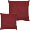 matches21 - Webshop Kissenhuellen LEONIE einfarbig Kissenbezuege uni rot Polyester Baumwolle 2 Groessen 125613 1 10