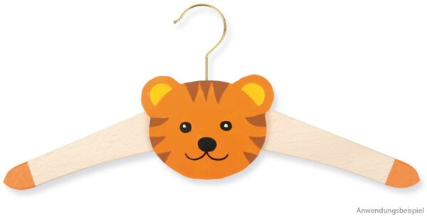 matches21 - Webshop Kleiderbuegel mit Tierkopf Laubsaege Holz Bastelset mit Schablonen Kinder ab 8 Jahre 118480 3 1 4