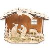 matches21 - Webshop Krippenspiel Steckbausatz Holz Stall Figuren und Schindeln fuer Kinder ab 5 Jahren 122727 1 5