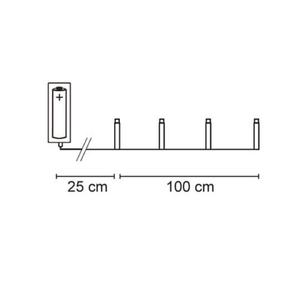 matches21 - Webshop LED Lichterkette Eiszapfen 20 weisse LEDs 125 cm batteriebetrieben 106490 5 1 3