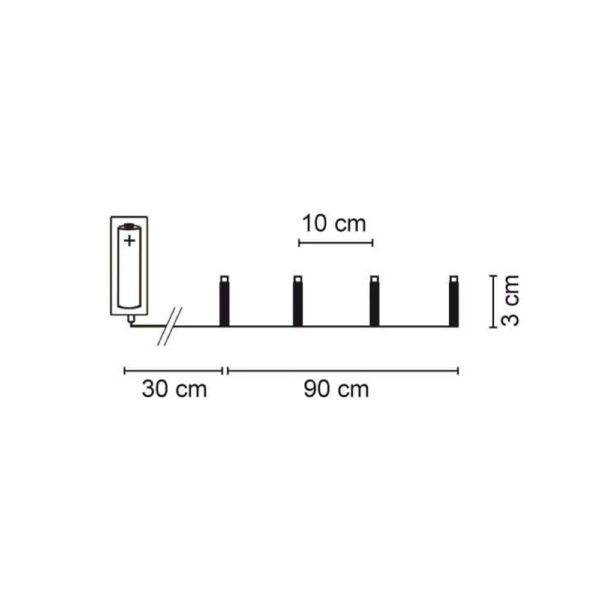 matches21 - Webshop LED Minilichterkette Sterne transparent warmweiss 90 cm batteriebetrieben 119967 8 1 3