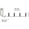 matches21 - Webshop LED Minilichterketten 3D Metallsterne Schalter Batterie 1 Stk in 3 Farben 122828 3 1 29