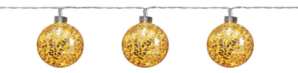 matches21 - Webshop LED Minilichterketten Kugeln und Glitzersterne transparent 190 cm in 2 Farben 119965 3 1 13