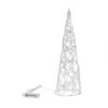 matches21 - Webshop LED Pyramiden Pyramiden Geflechte Lichterketten 25 LEDs Metall 12x40 cm 3 Farben 125198 1 1 32