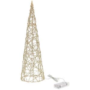 matches21 - Webshop LED Pyramiden Pyramiden Geflechte Lichterketten 25 LEDs Metall 12x40 cm 3 Farben 125198 2 1 13