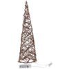 matches21 - Webshop LED Pyramiden Pyramiden Geflechte Lichterketten 25 LEDs Metall 12x40 cm 3 Farben 125198 3 1 34