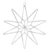 matches21 - Webshop LED Sterne Winterbeleuchtung haengend Fensterdeko Stern Glitzer Metall 1 Stk 30 cm in 2 Farben 122757 1 17