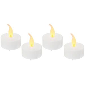 matches21 - Webshop LED Teelichtkerzen Teelichter 4 Stk Flackereffekt warmweiss Timerfunktion 114947 1 1 173