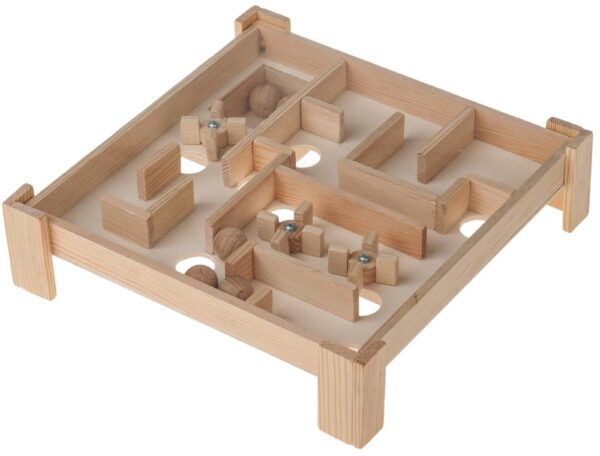 matches21 - Webshop Labyrinth Bastelset Holzbausatz Kreativset Holz fuer Kinder ab 12 Jahren 122711 1 1