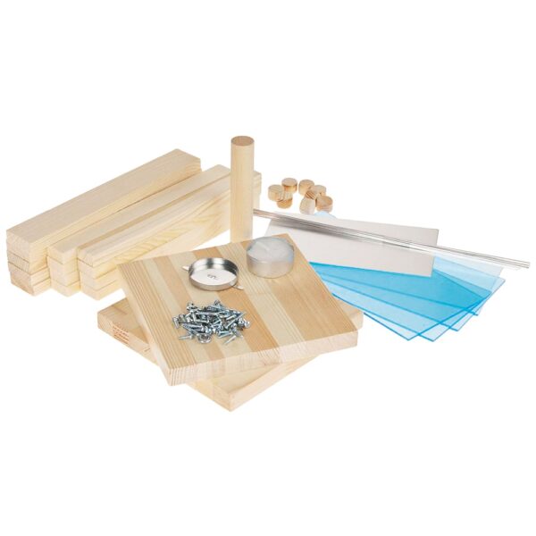 matches21 - Webshop Laterne Sturmleuchte 15x15x30 cm Holz Kinder Bausatz Werkset Bastelset ab 12 J 105445 2 1 3